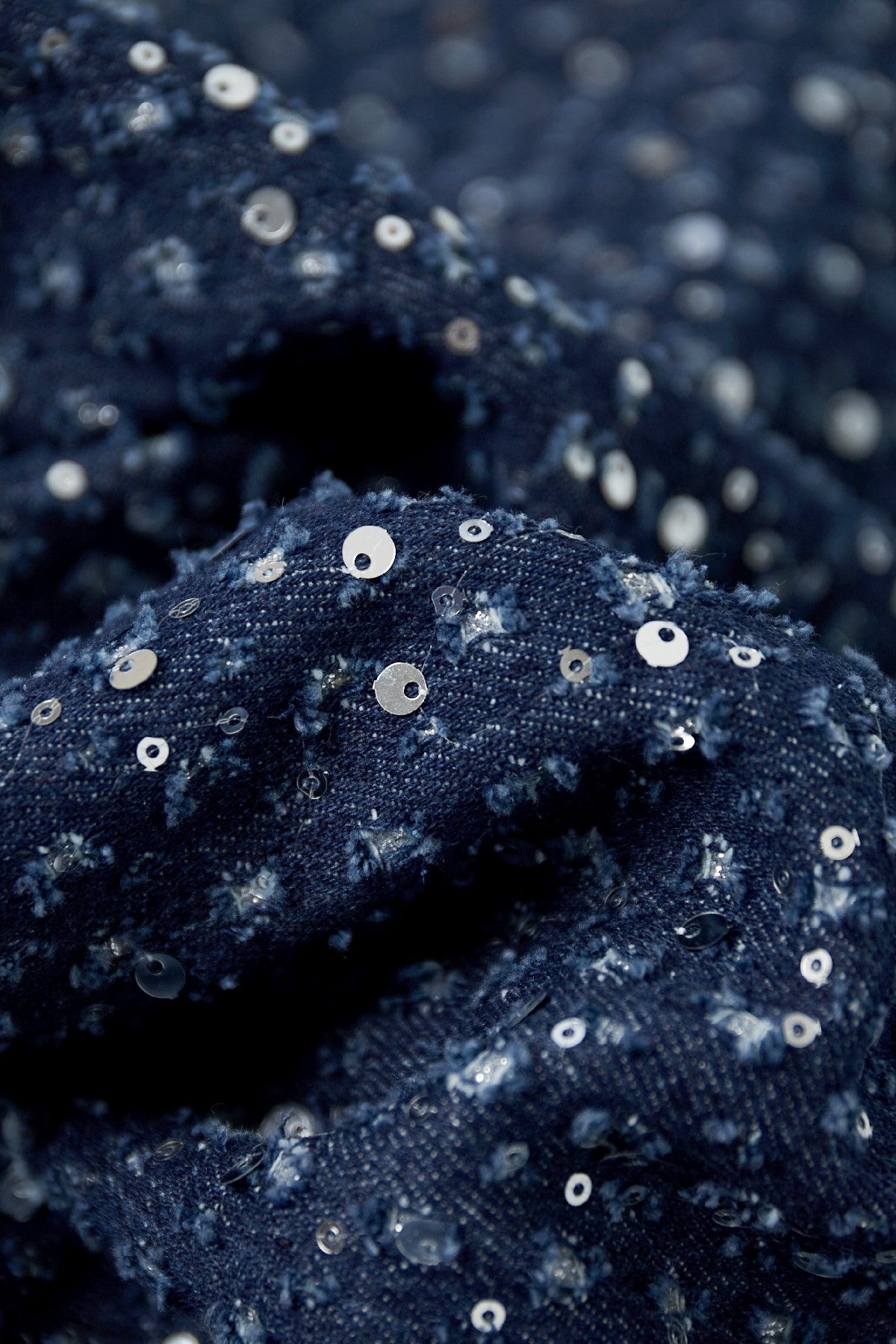 Denim jeans met pailletten