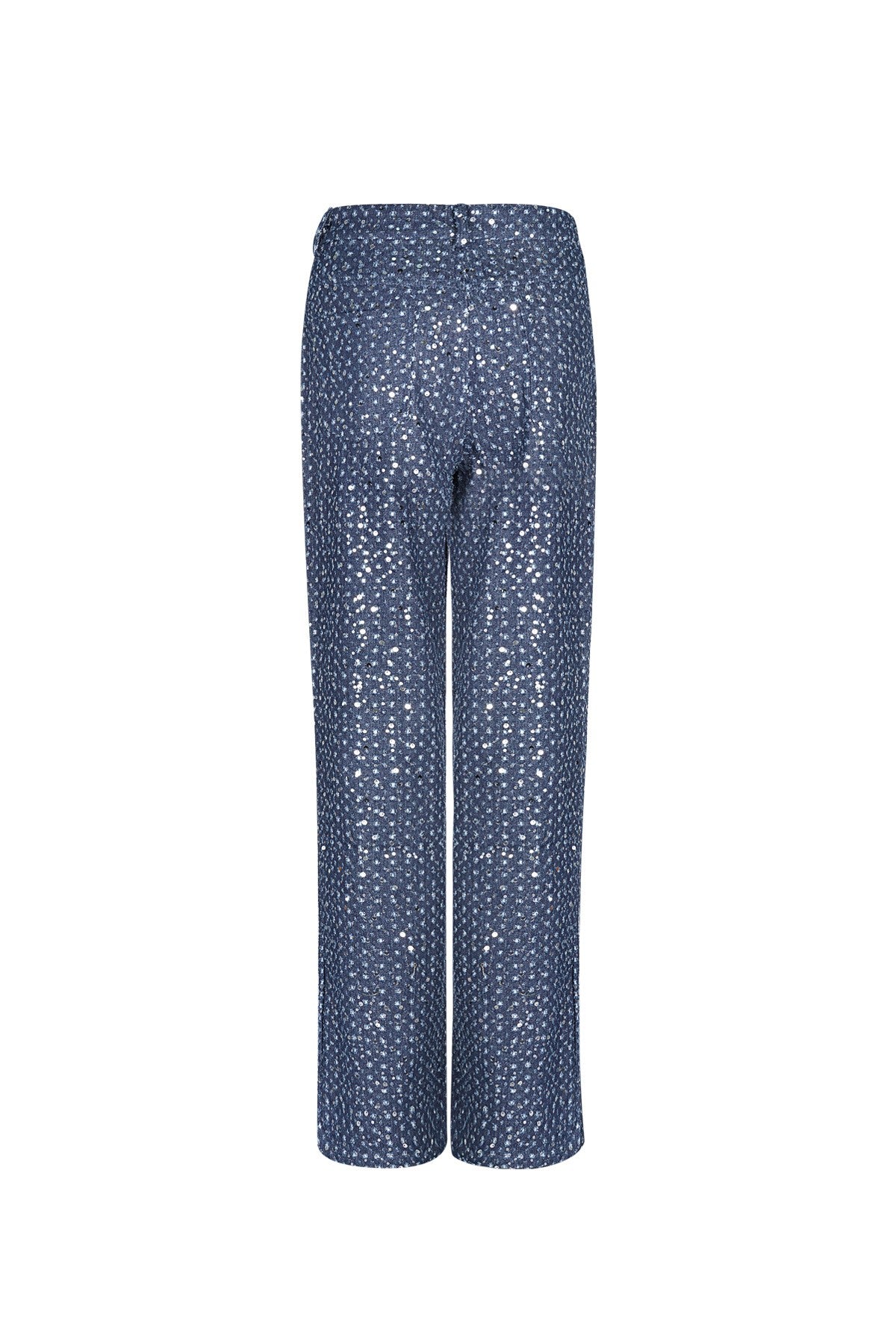 Denim jeans met pailletten