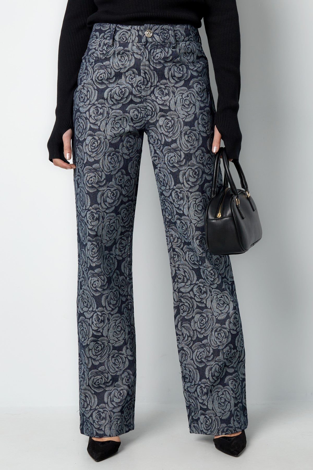 Flower fusion broek