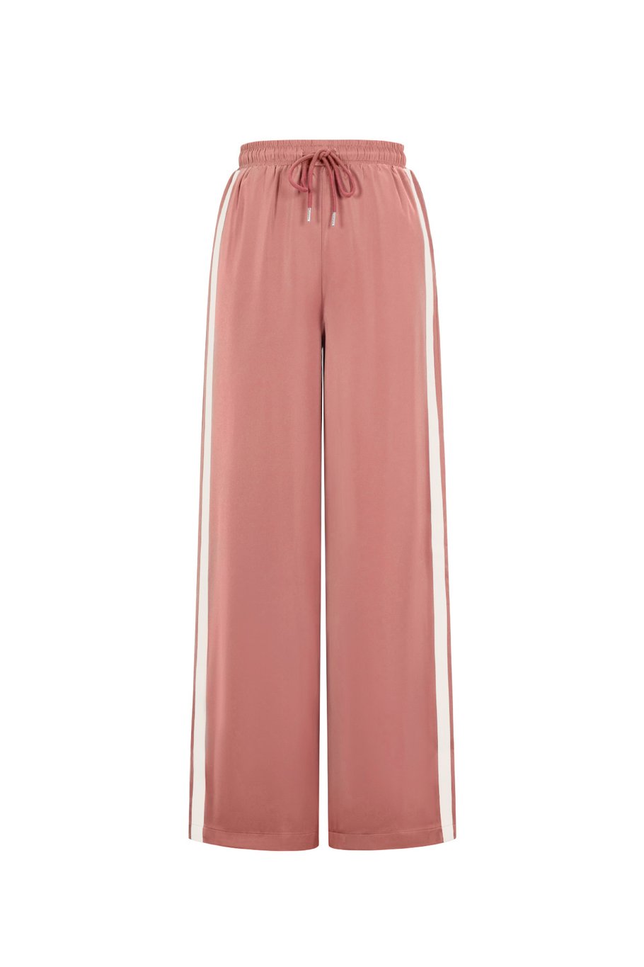 Satijnen broek met strepen