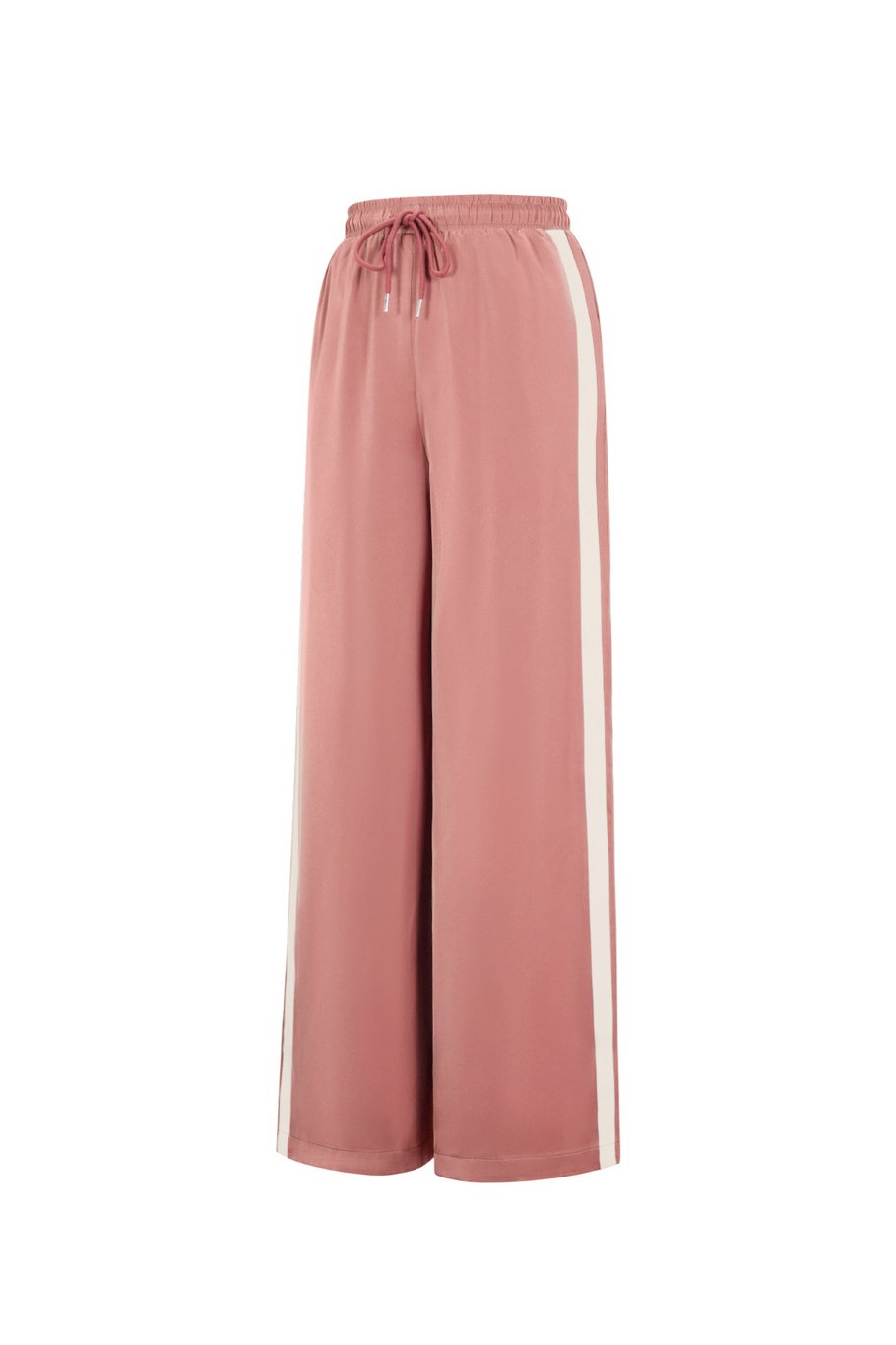 Satijnen broek met strepen