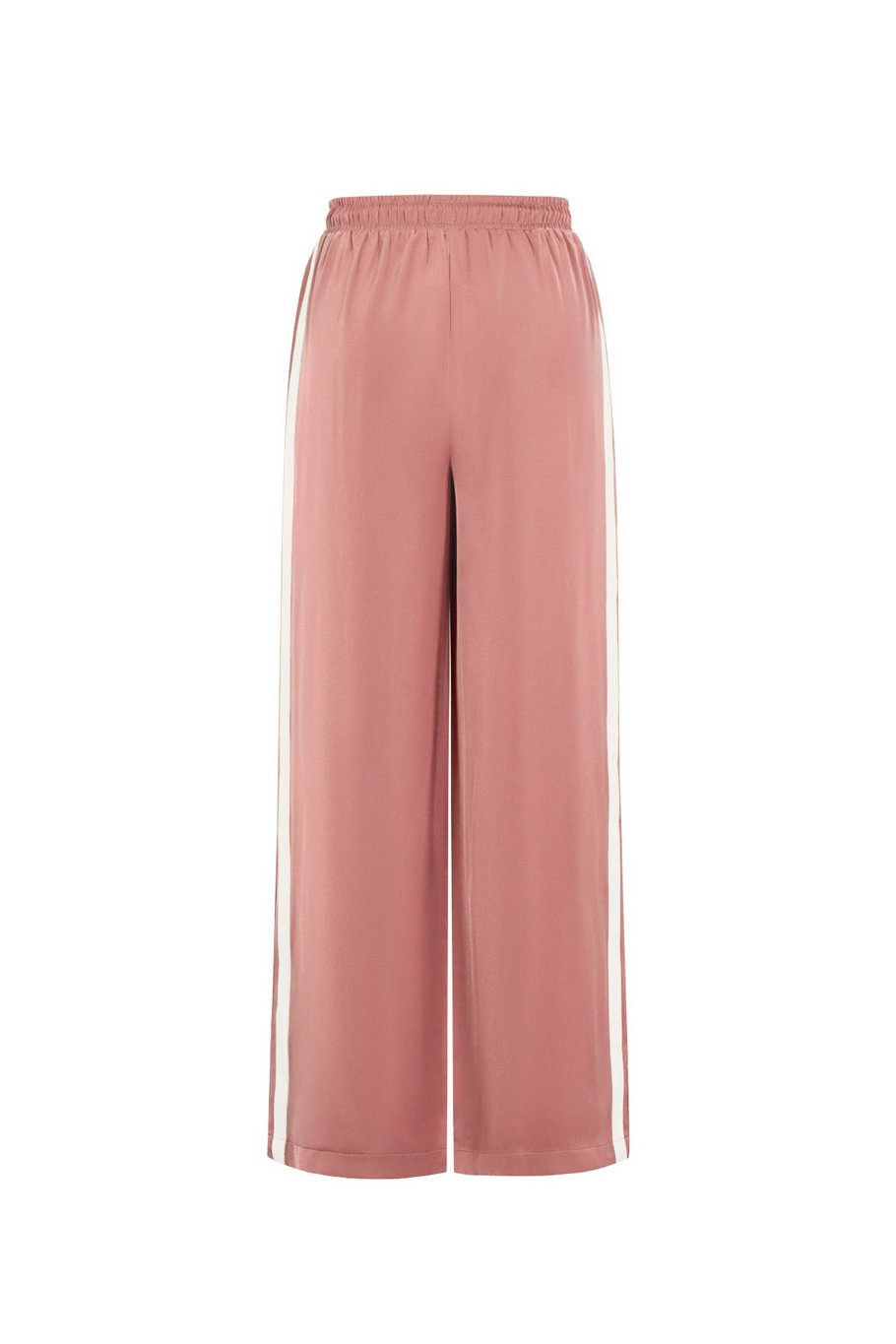 Satijnen broek met strepen