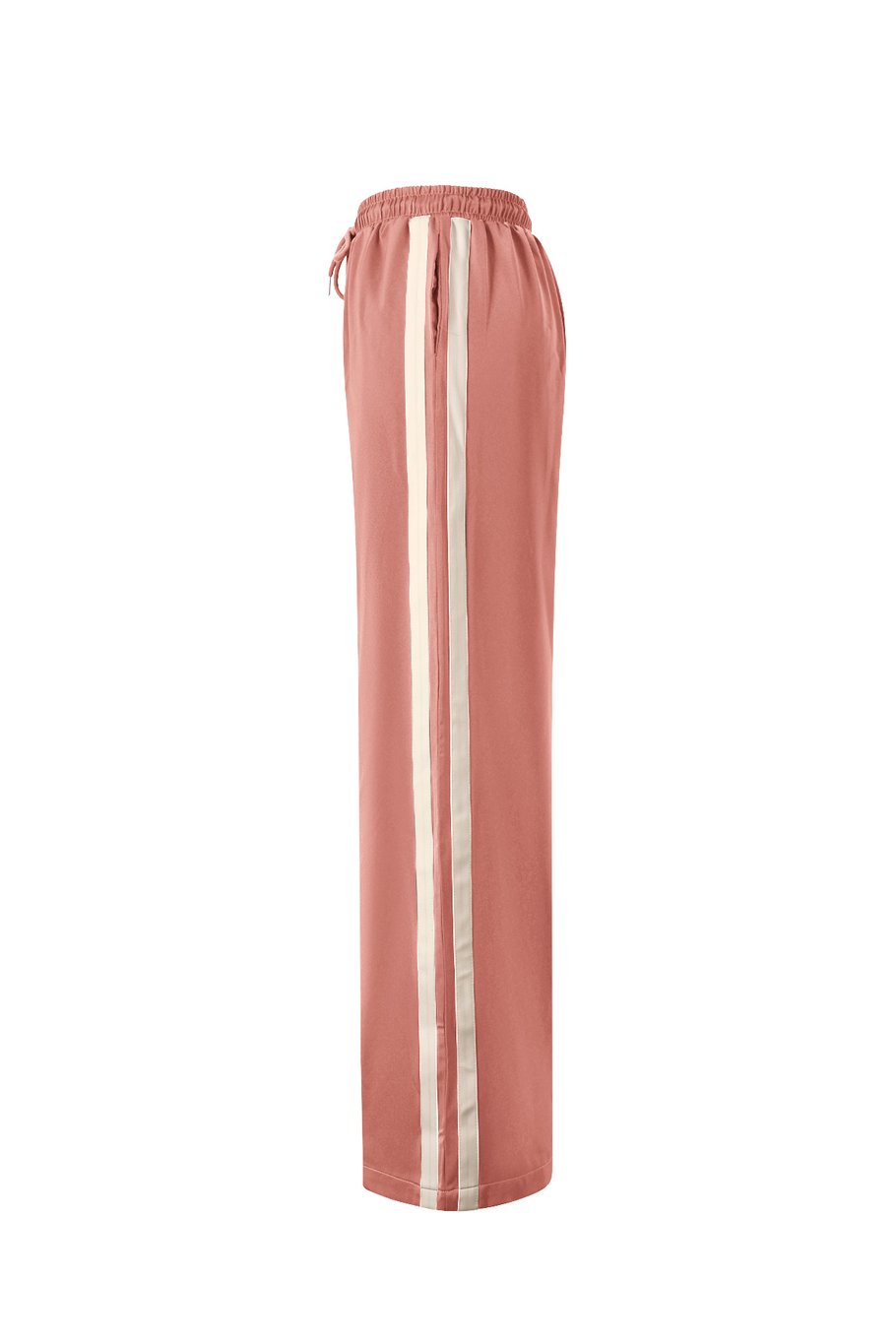 Satijnen broek met strepen