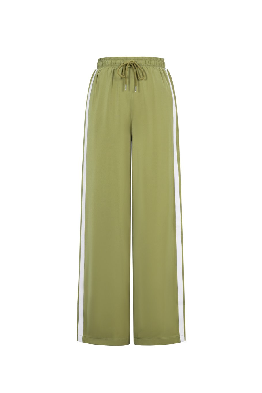 Satijnen broek met strepen