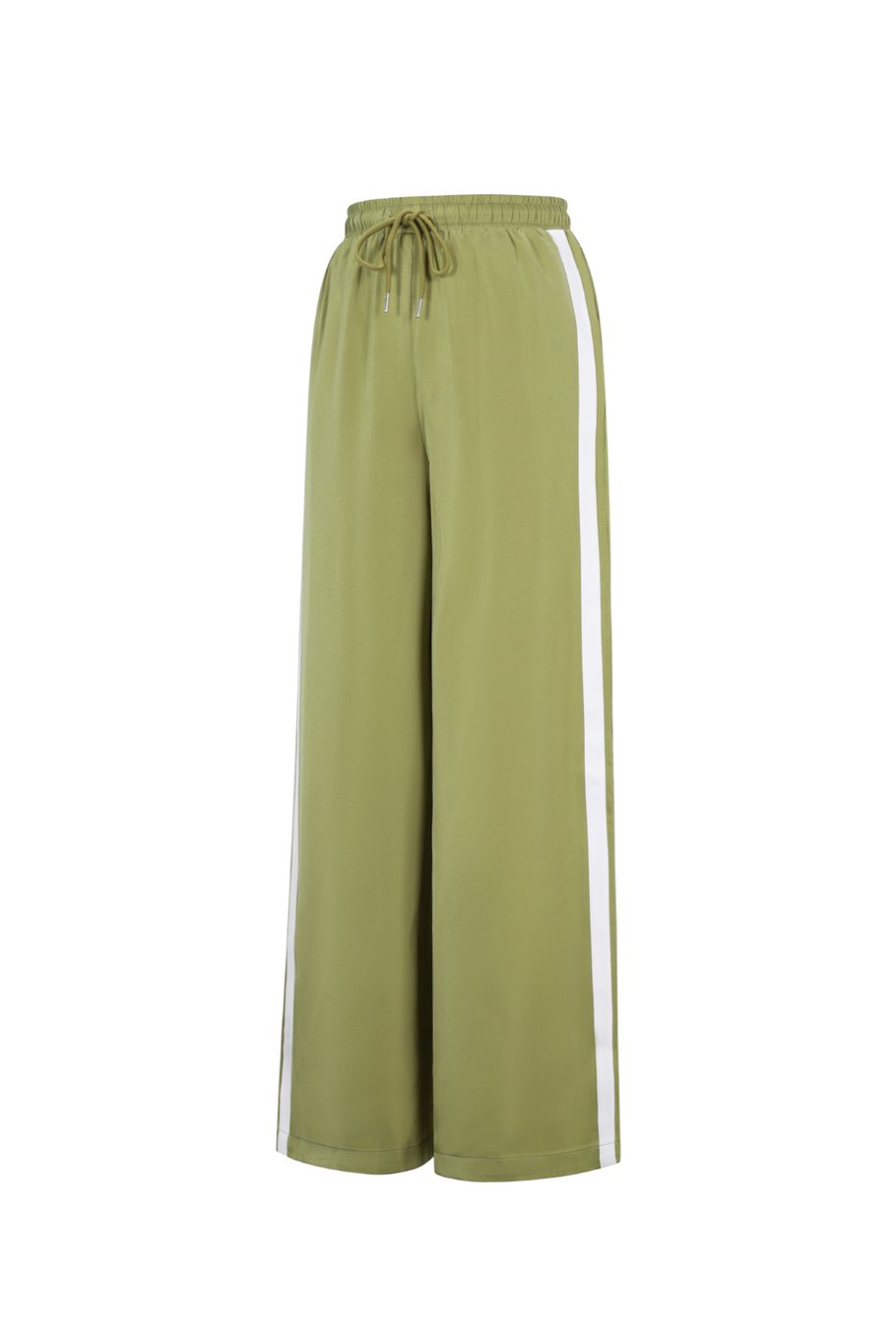 Satijnen broek met strepen