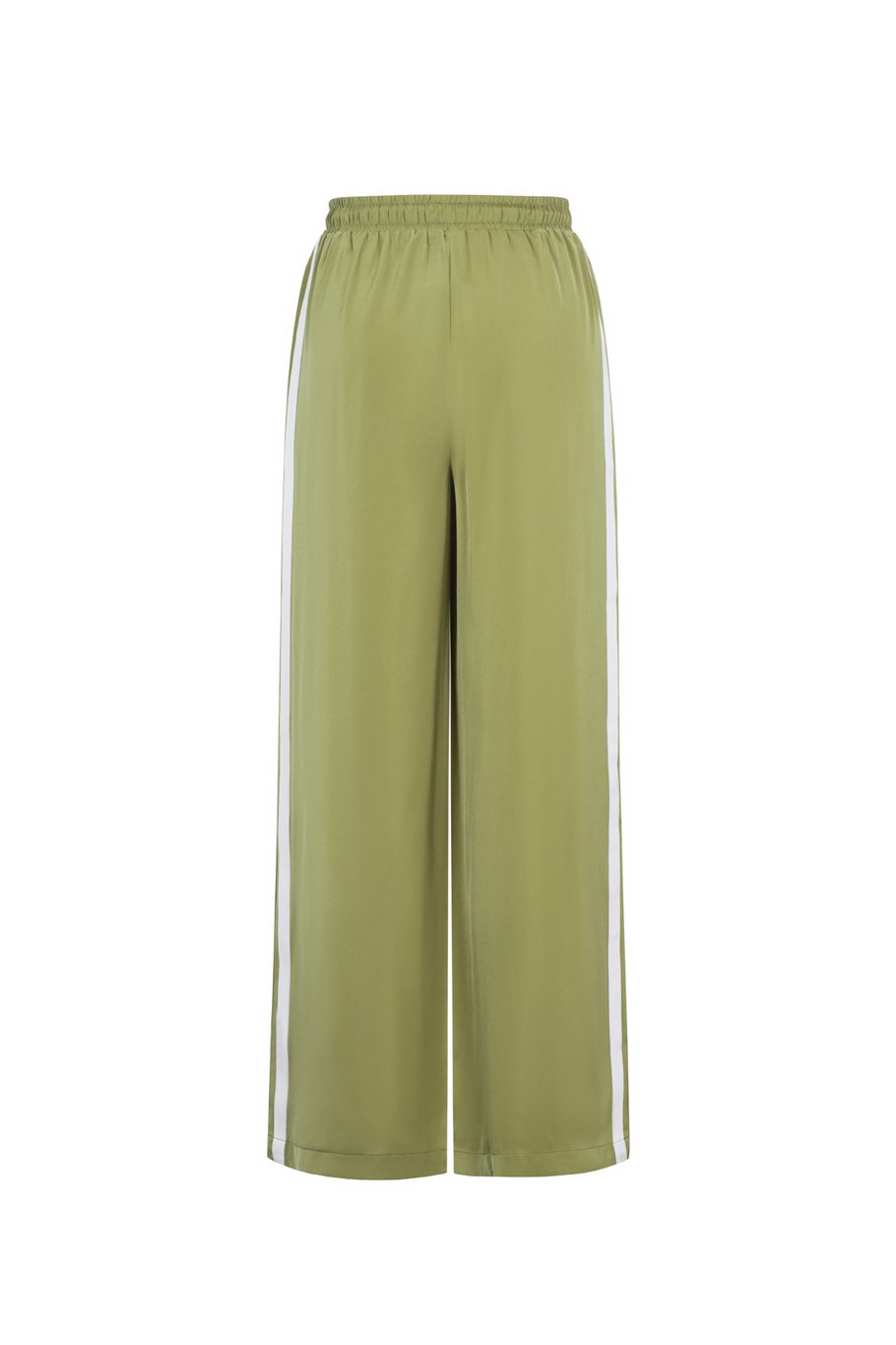 Satijnen broek met strepen