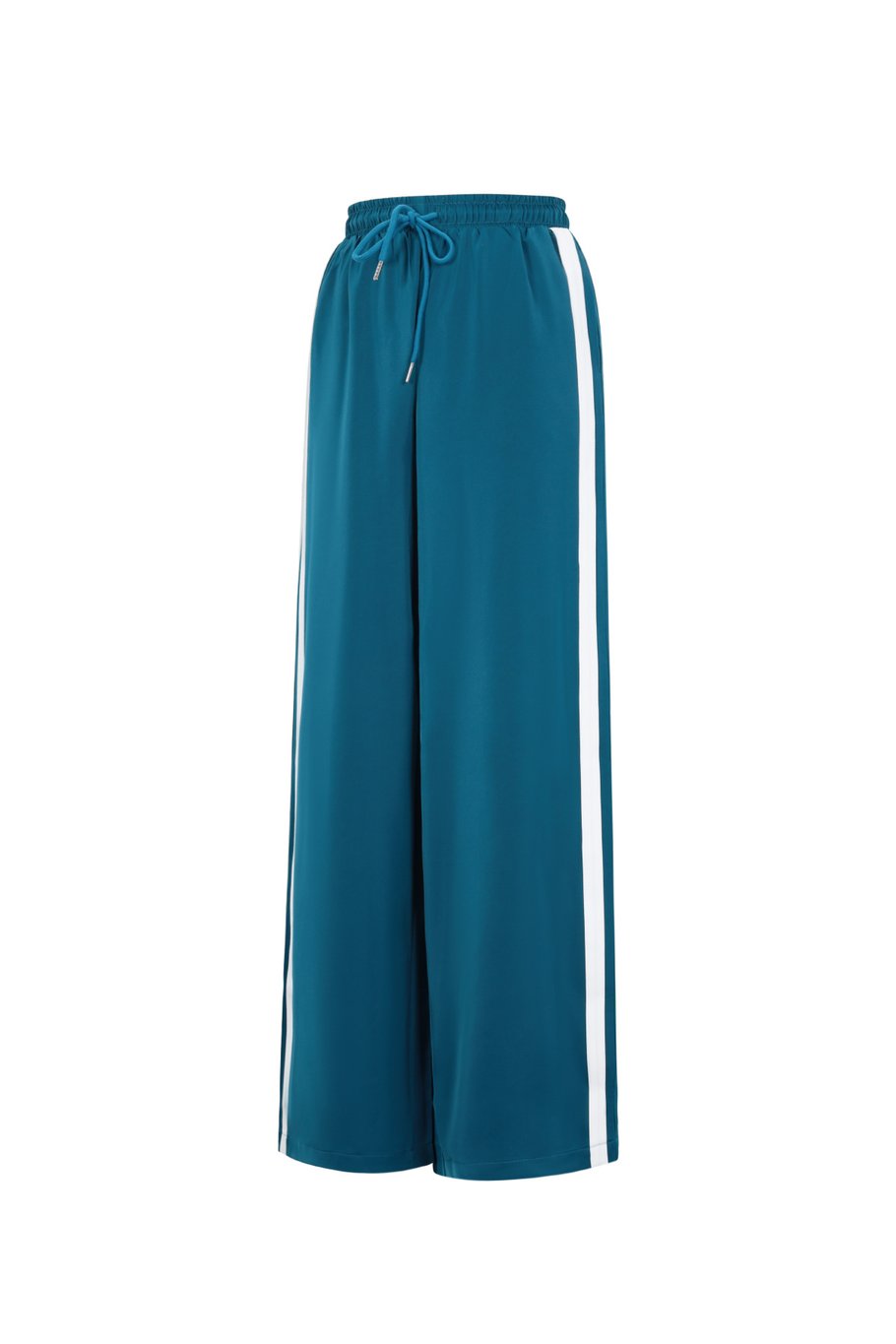 Satijnen broek met strepen