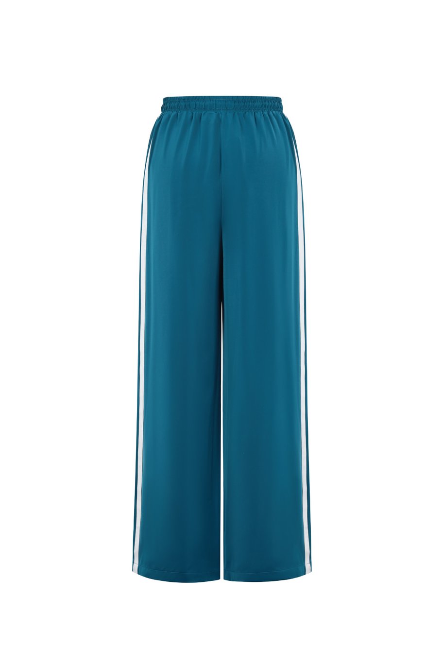 Satijnen broek met strepen