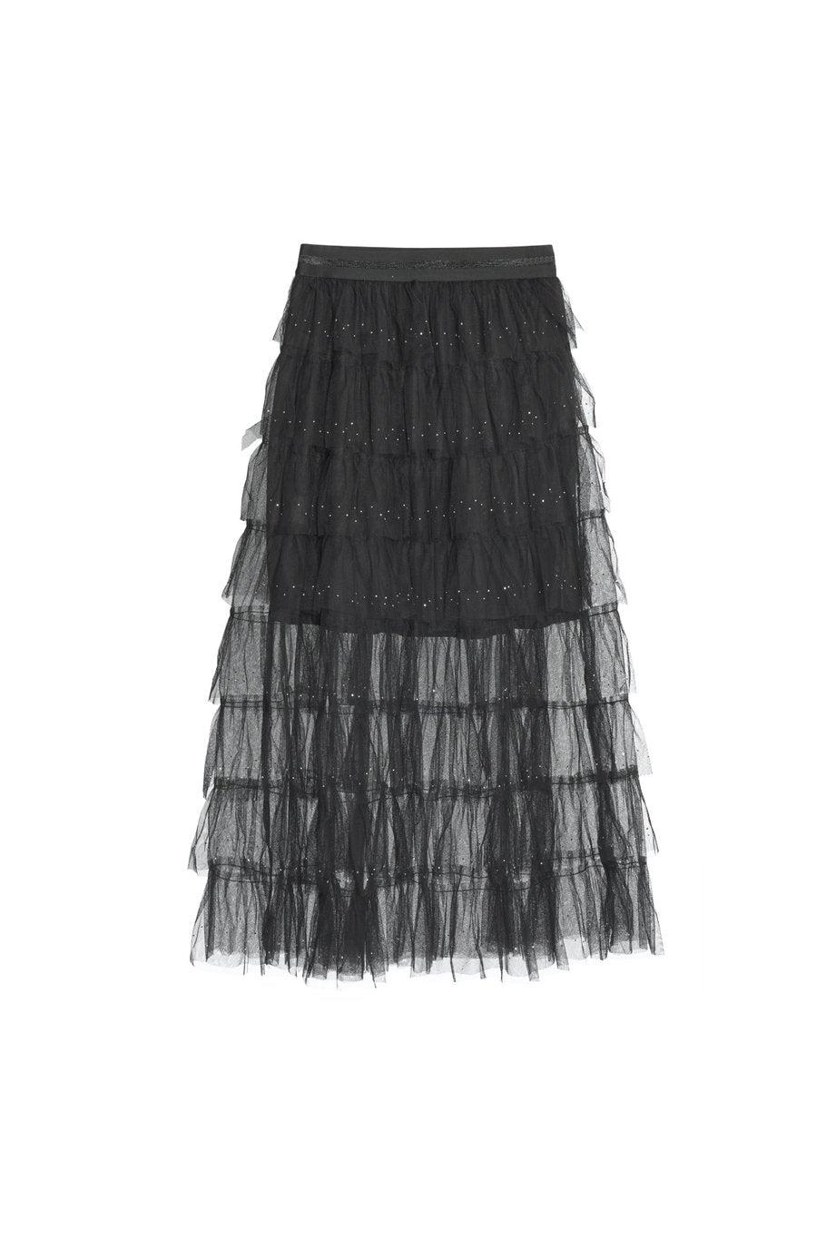 Festival sparkly rok met ruches