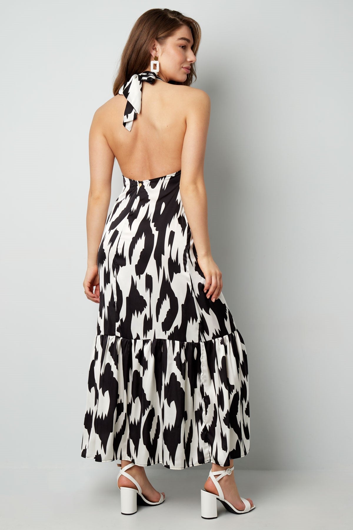 Neckholderkleid mit Print