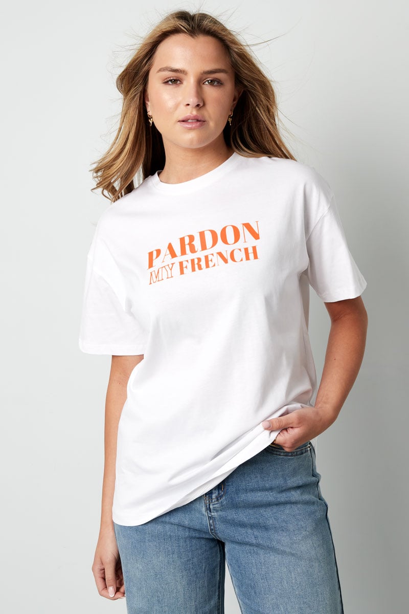 T-shirt pardon my french