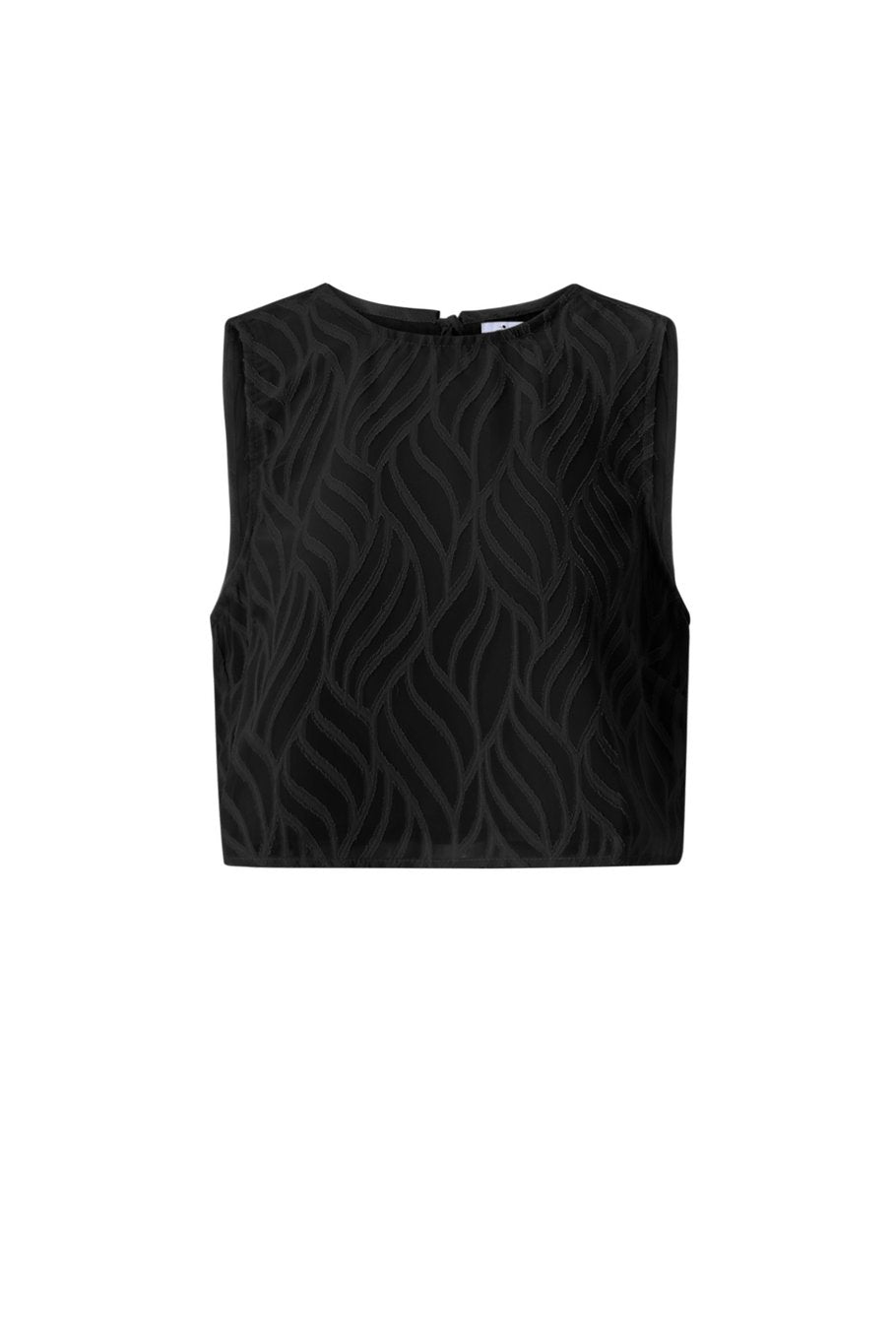 Mouwloze top bladeren