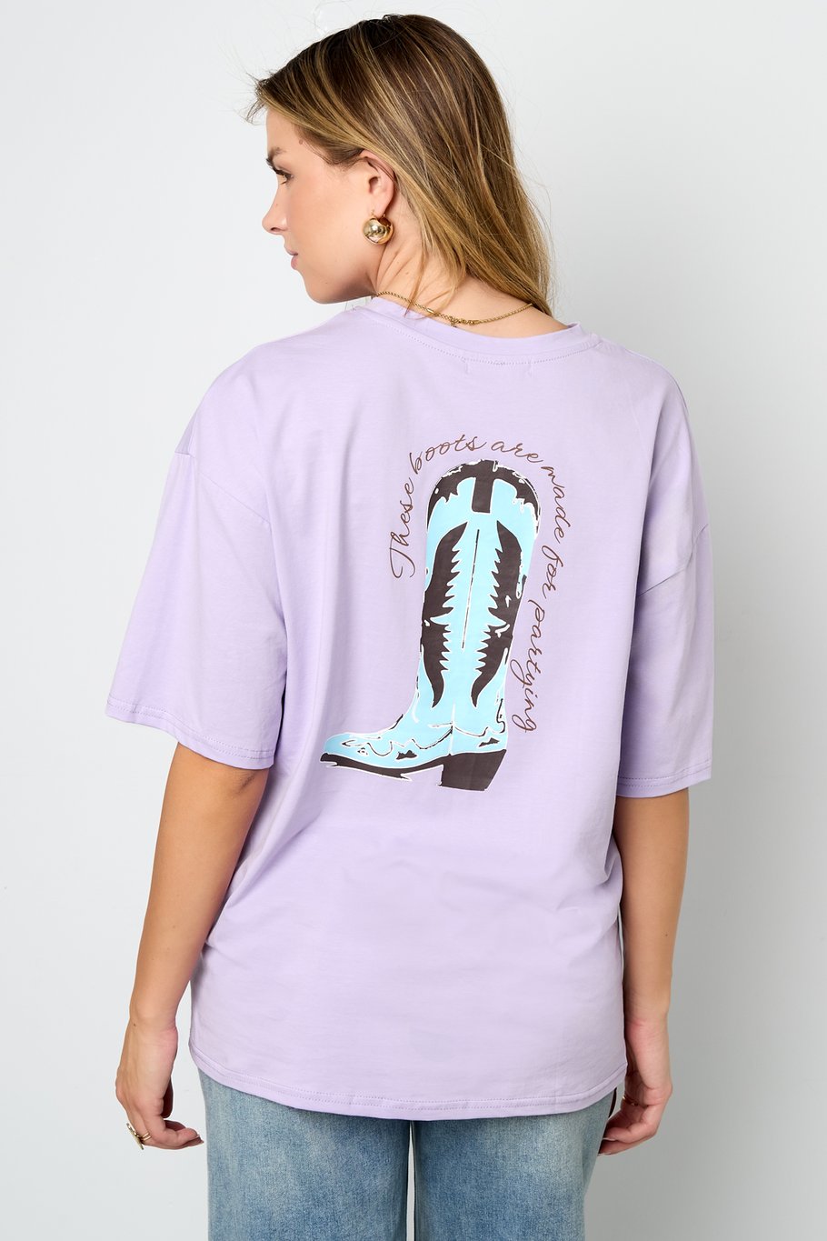 T-shirt cowboylaarzen