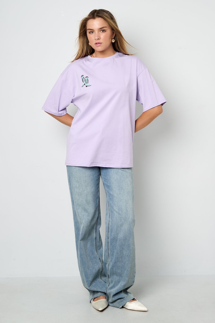 T-shirt cowboylaarzen