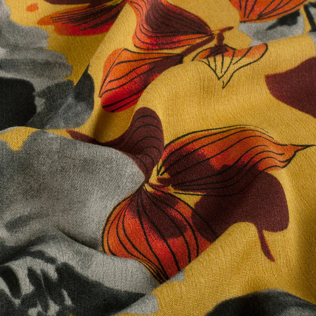 Crepe blouse met print