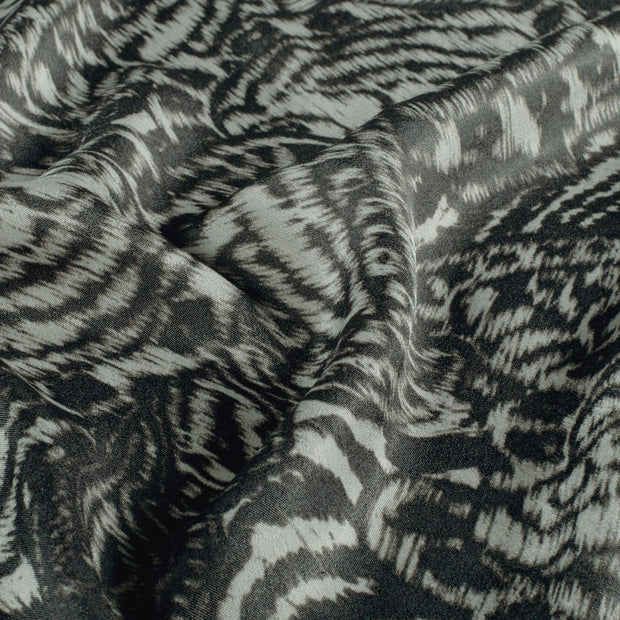 Satijn fluwelen blouse met print