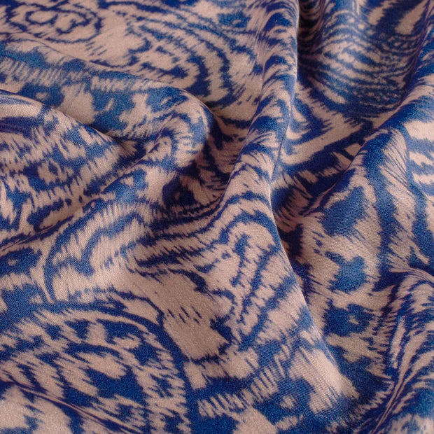 Satijn fluwelen blouse met print