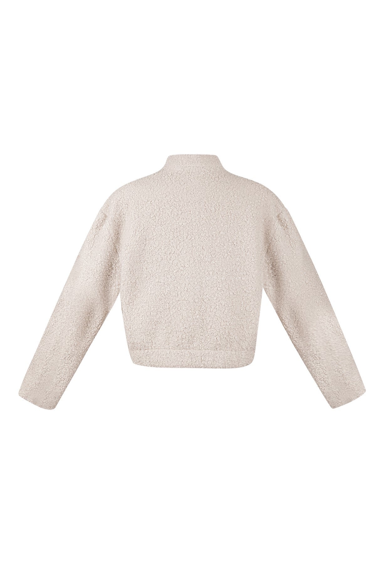 Bouclé bomber jas