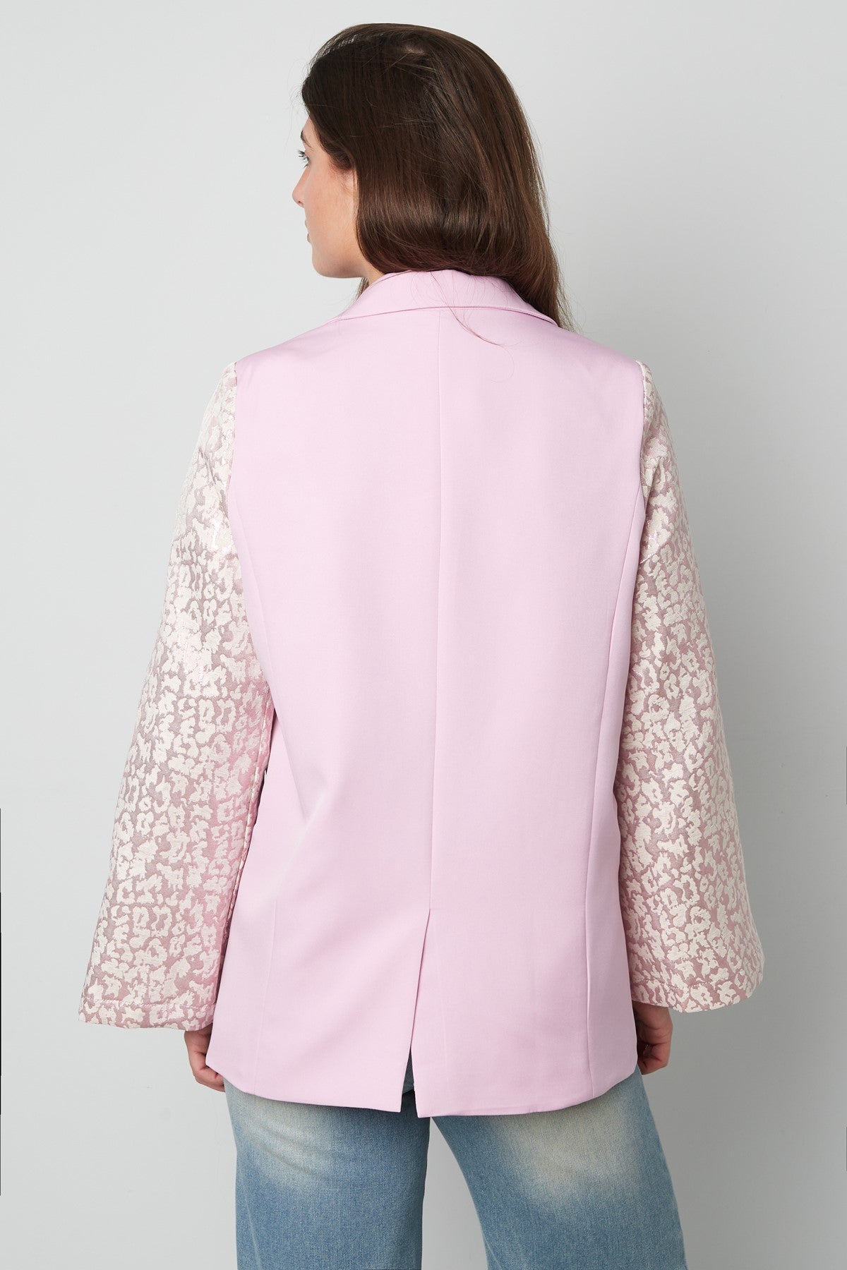 Blazer met panter mouwen