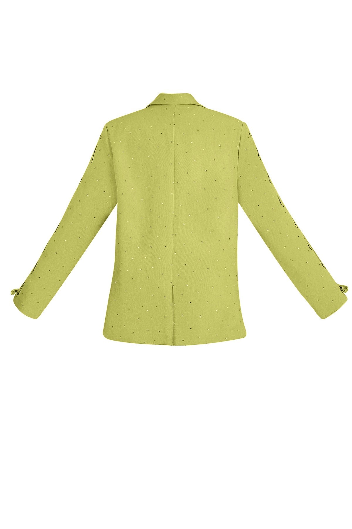 Blazer met steentjes en vetermouwen