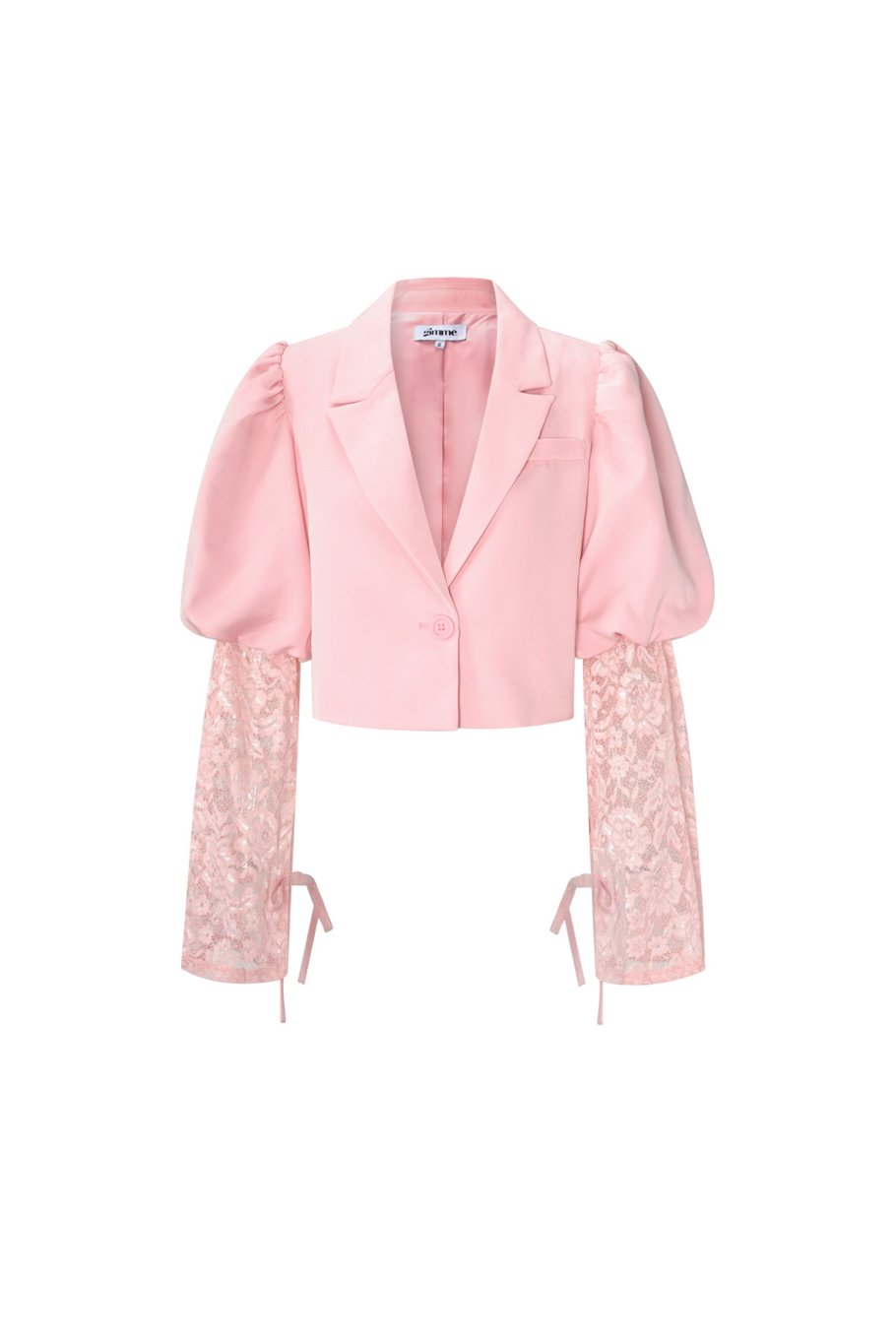 Trendy korte blazer met kant