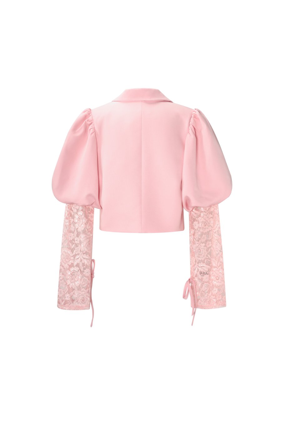Trendy korte blazer met kant