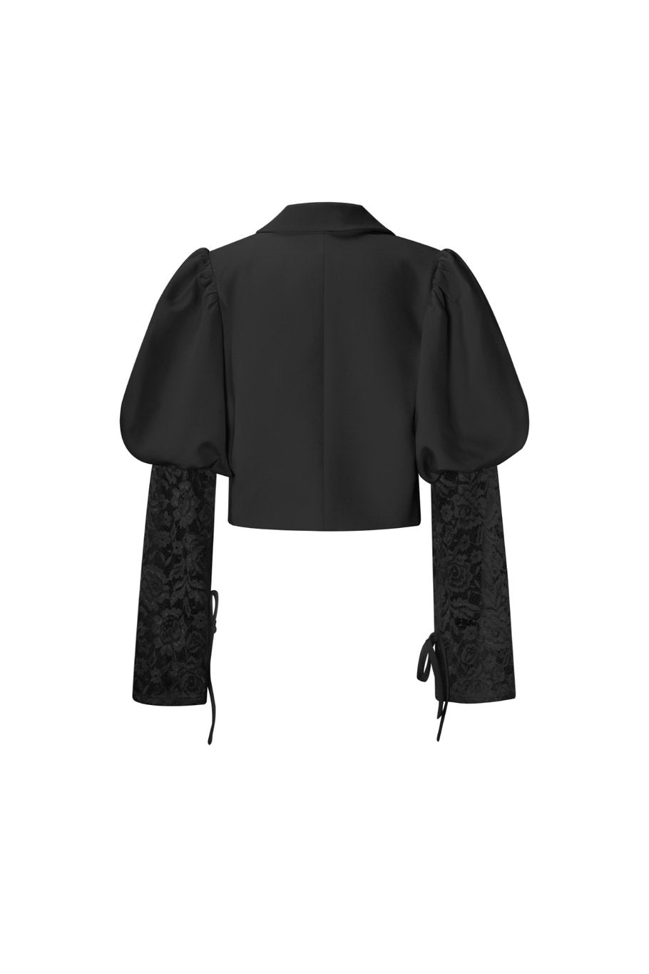 Trendy korte blazer met kant