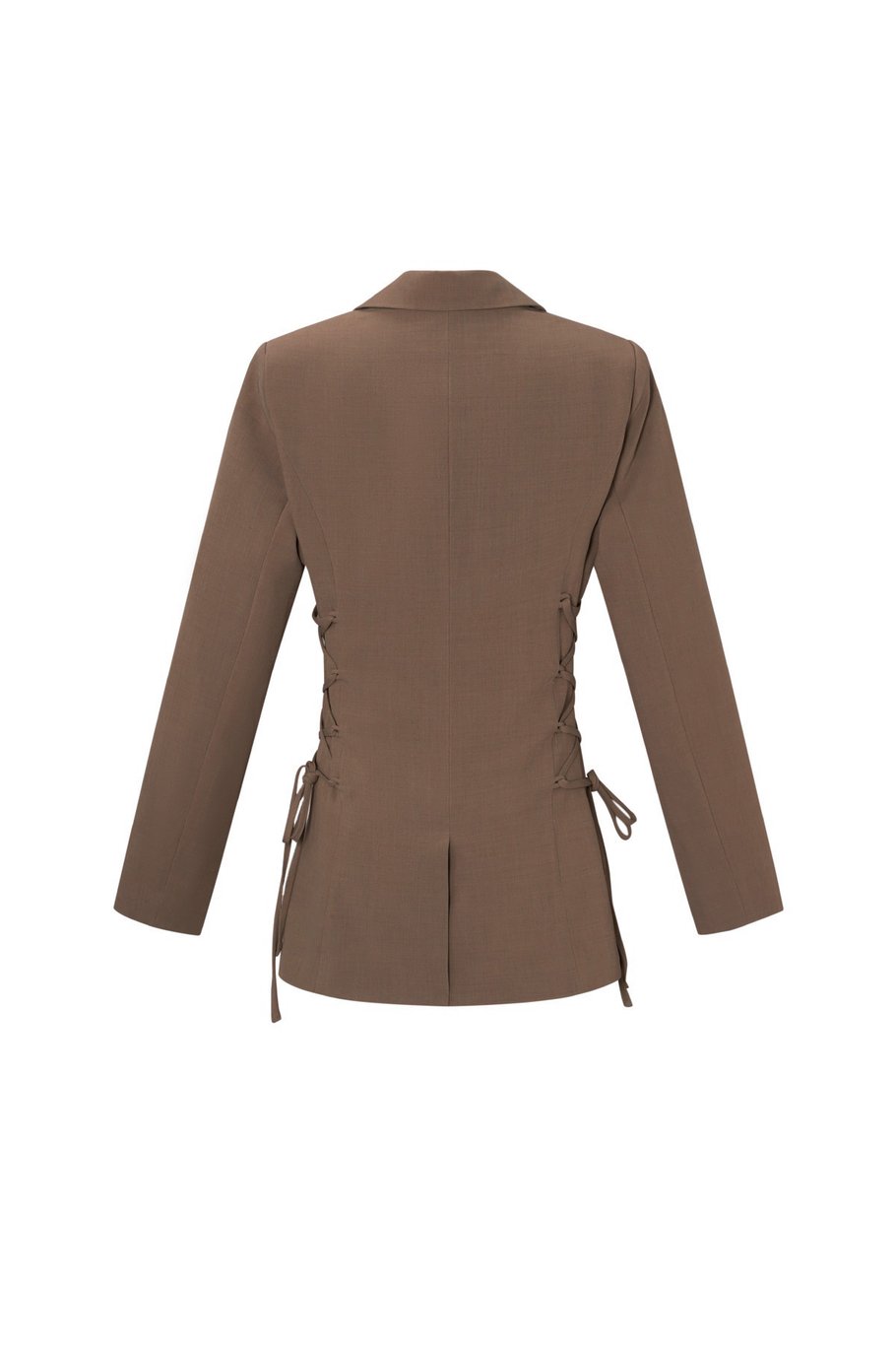 Getailleerde blazer met vetersluiting