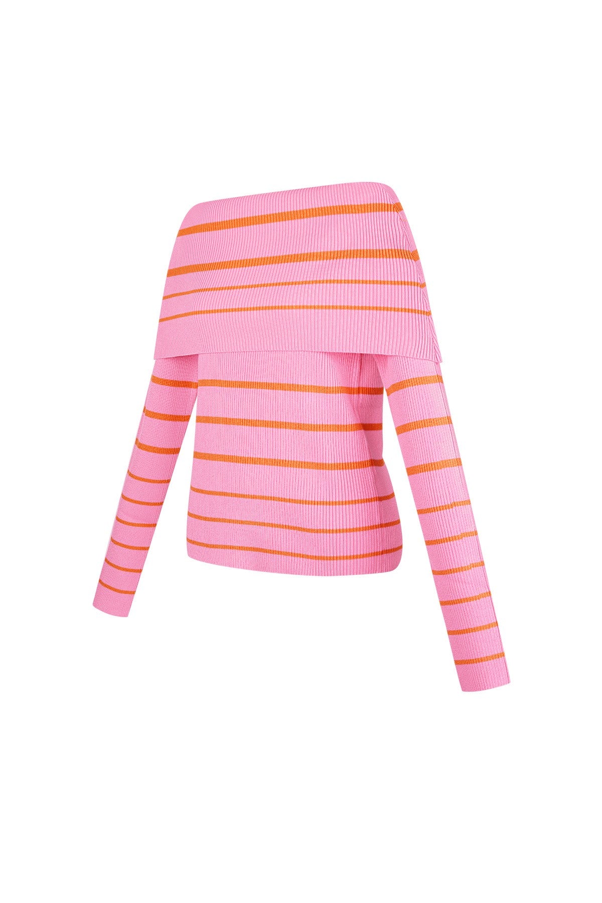 Gestreepte off shoulder top
