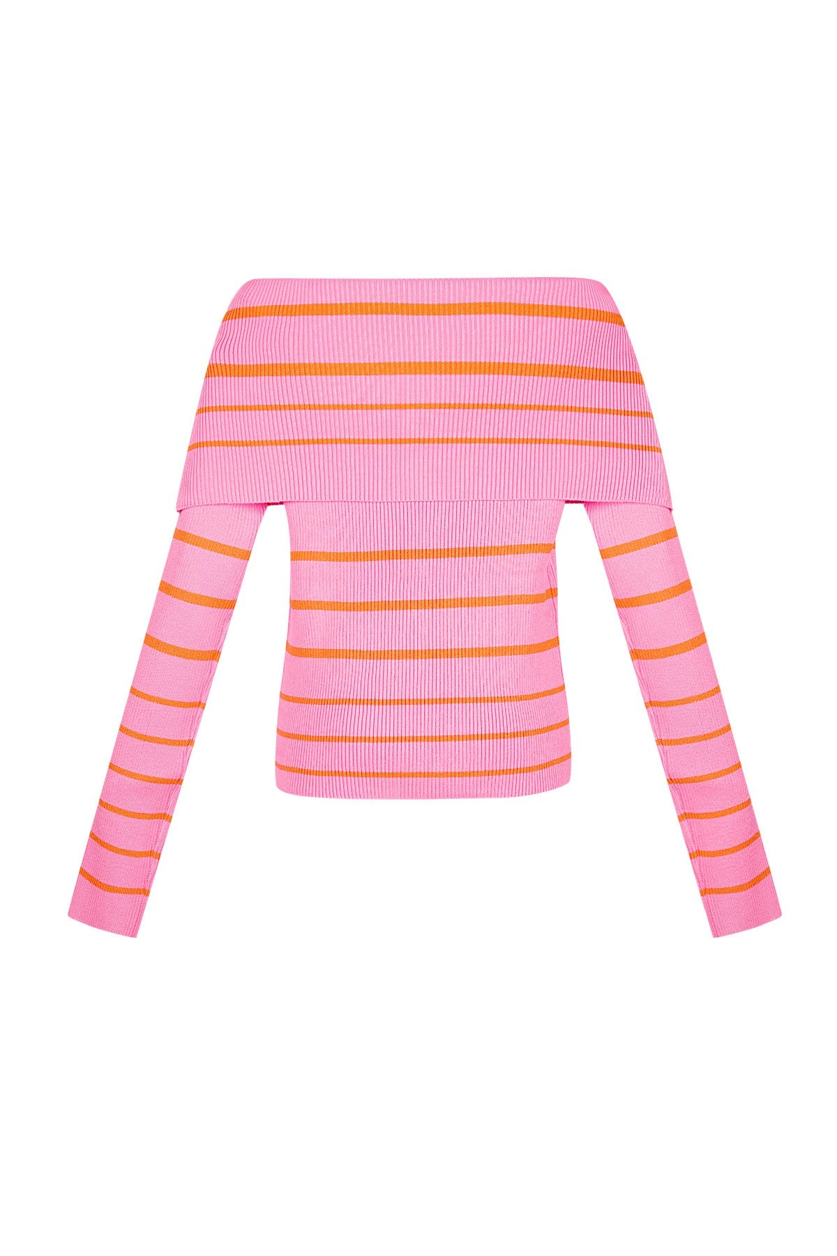 Gestreepte off shoulder top