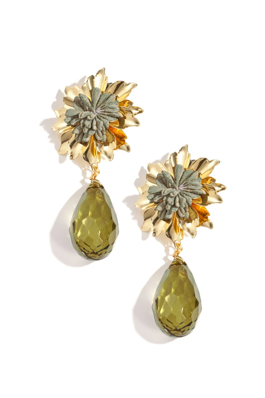 Luxe oorbellen bloemen