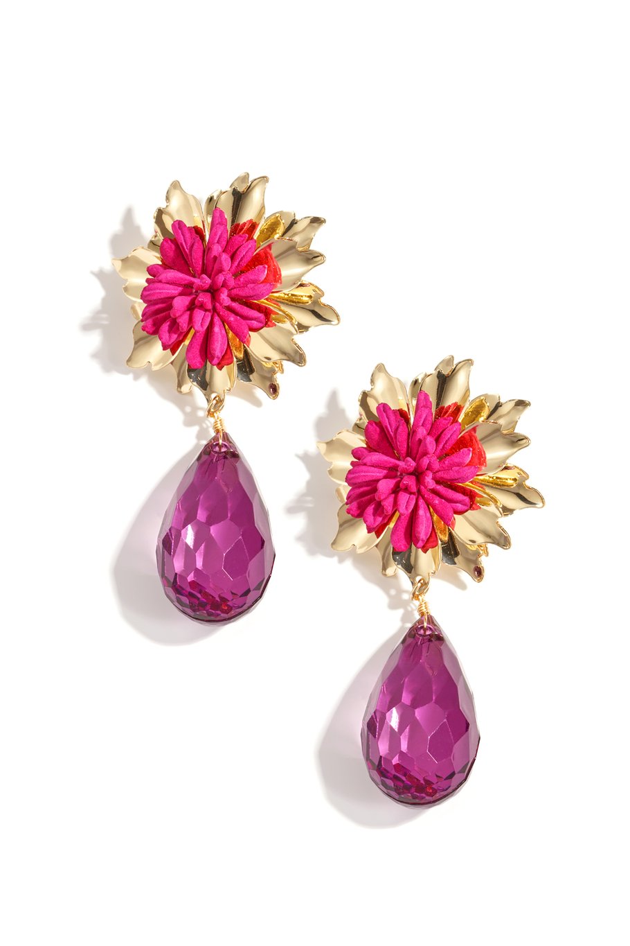 Luxe oorbellen bloemen