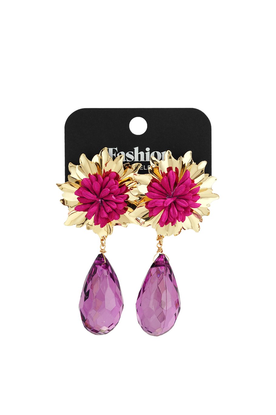 Luxe oorbellen bloemen