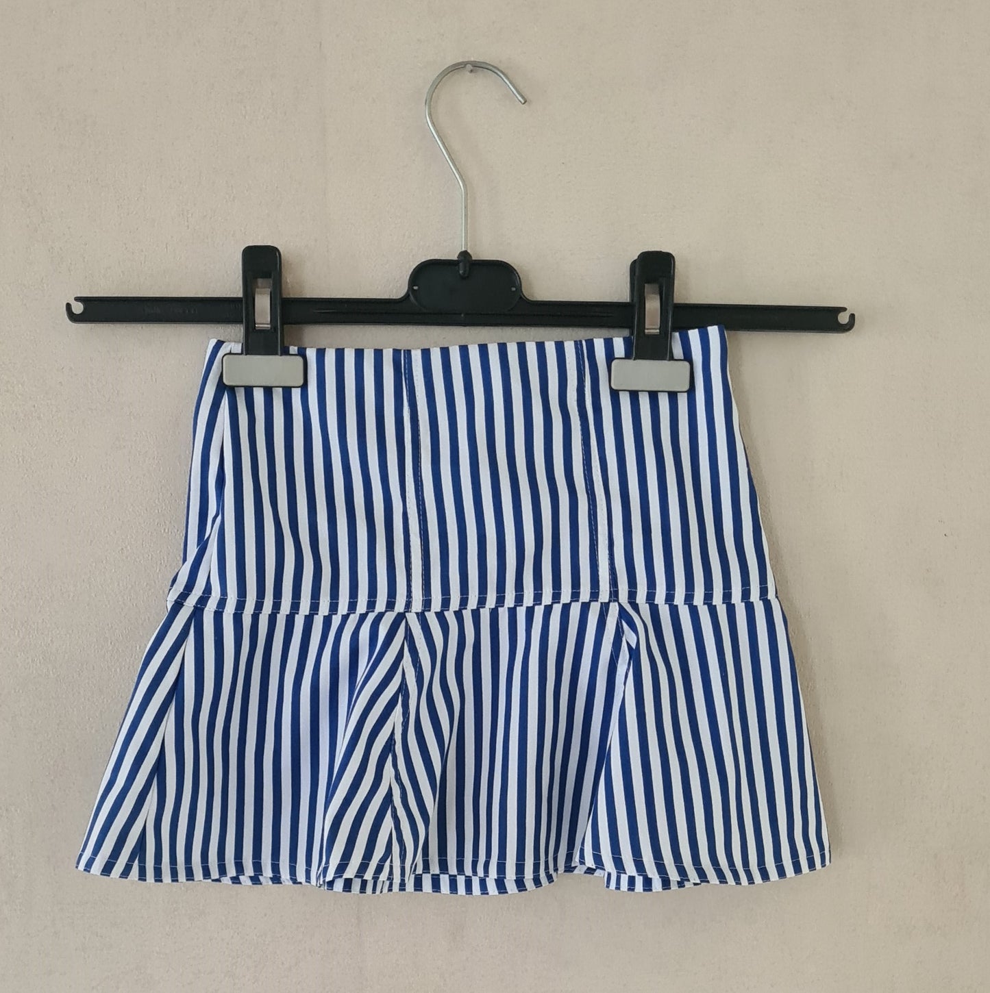 Gestreept Meisjes Rokje met Volant — Groen & Blauw | Lente & Zomer