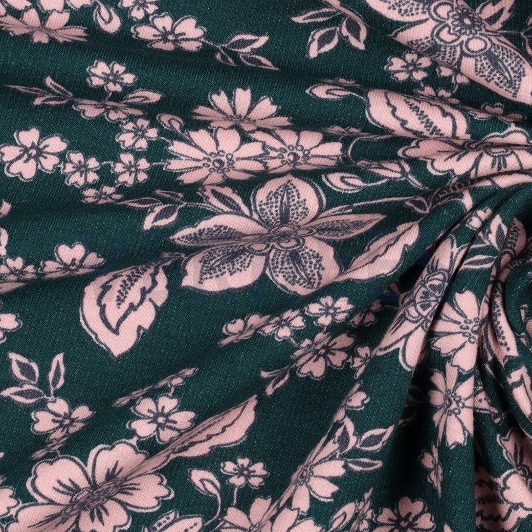 Bloemen sweater met kraag