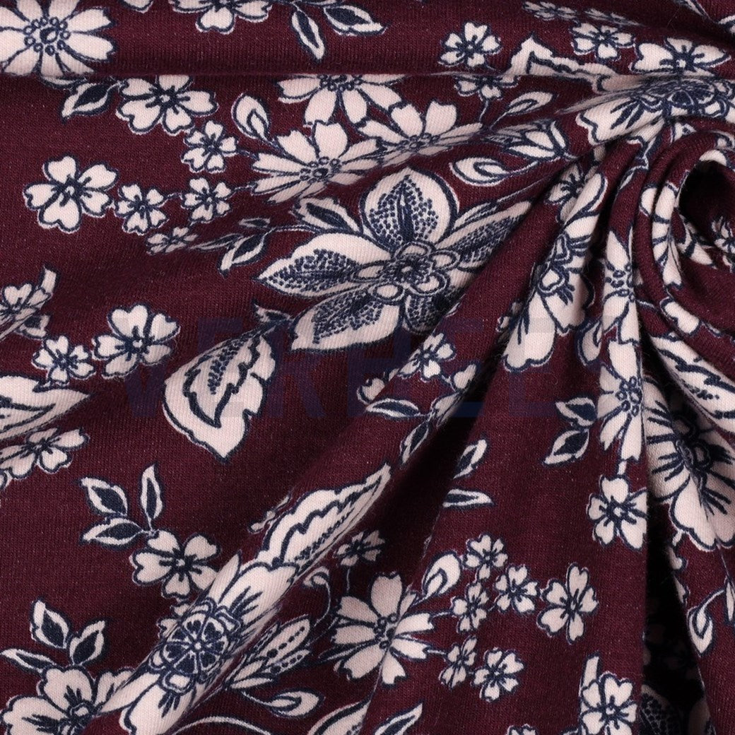 Bloemen sweater met kraag