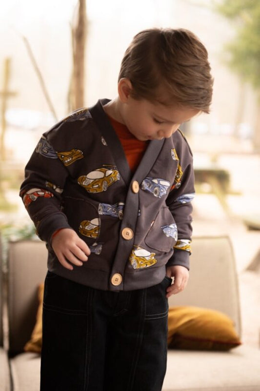Vest met Auto's | Jongens Sweatvest