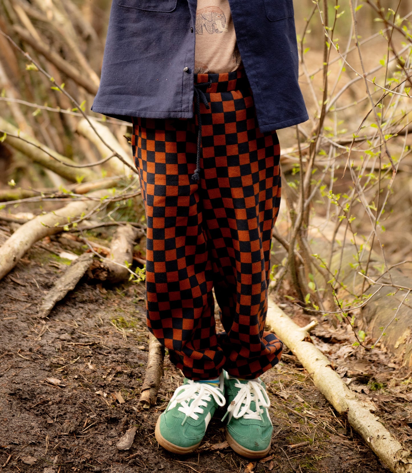 Jersey broek ruit