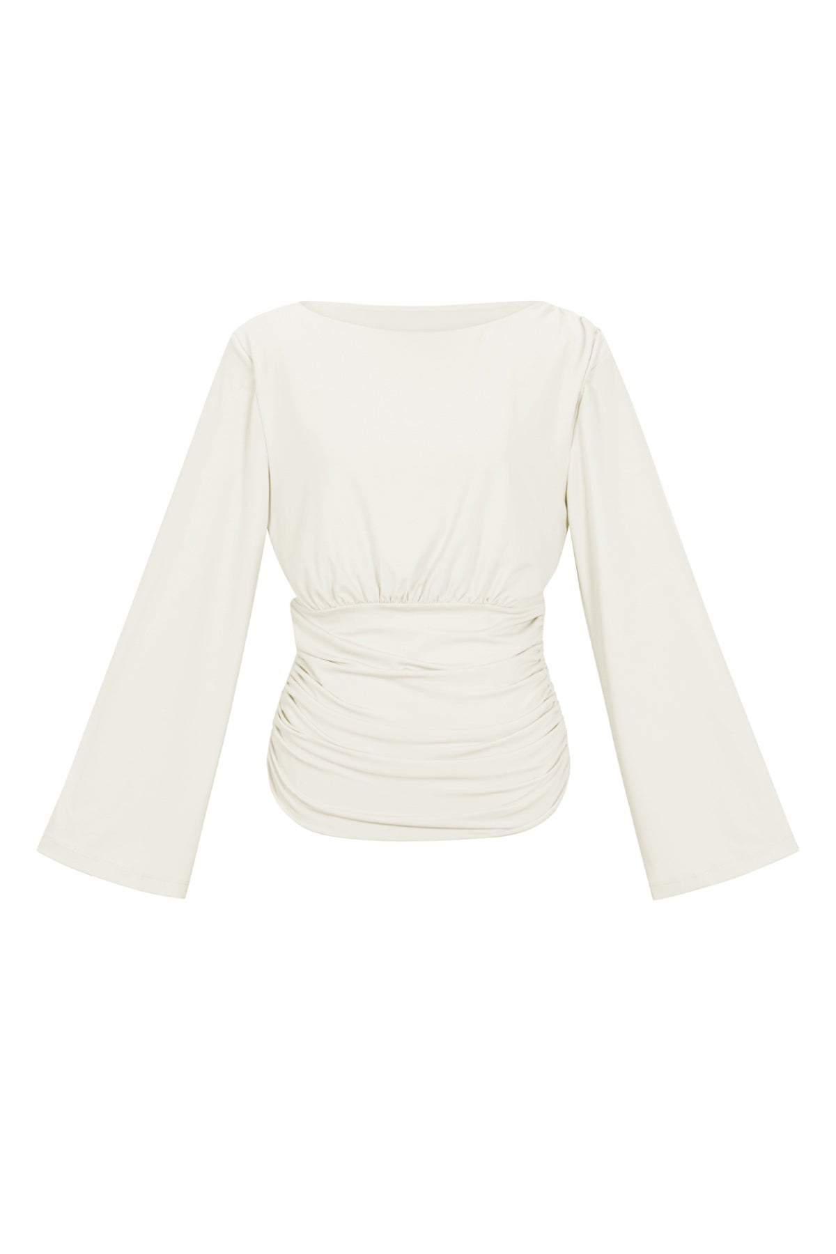 Geweven Polyestervezel Vrouwen Lange Mouwen Top Elegant Solide Kleur Herfst/Winter