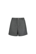 High Waisted Shorts Women | Structured Fit | Dark Grey & Beige
