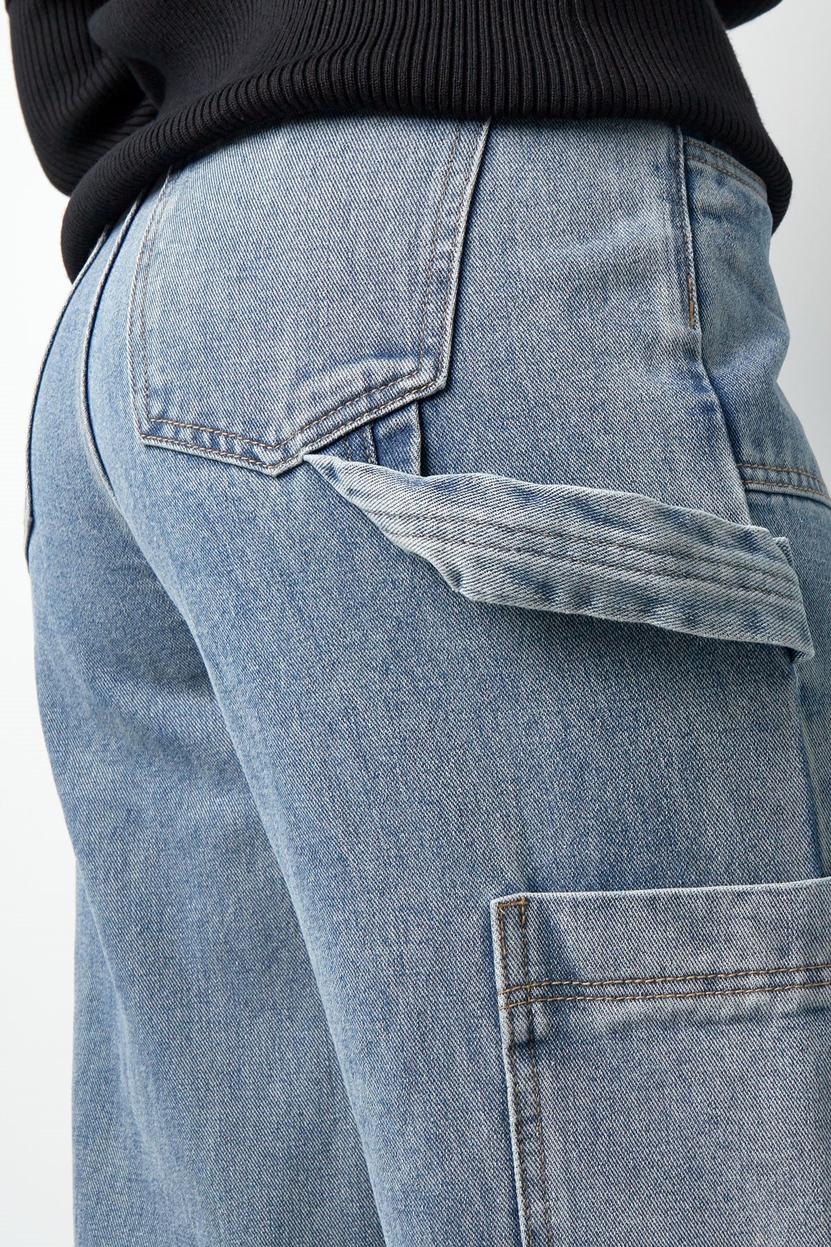 Cargo Jeans Cool Girl Cut | Wijde Pijpen | Blauw & Lichtblauw | XS-XL