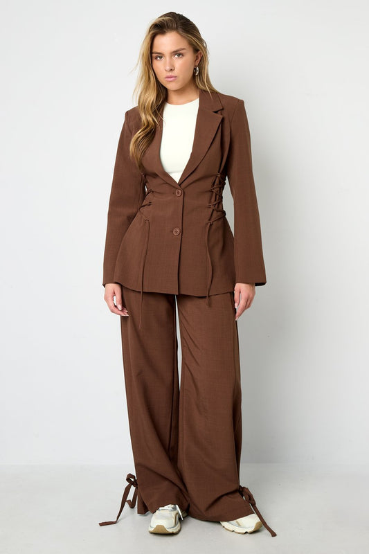 Broek met strikjes