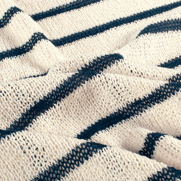 Striped Knitted Bermuda Shorts for Women | Jacquard | Camel, Navy Blue, Taupe & Pink