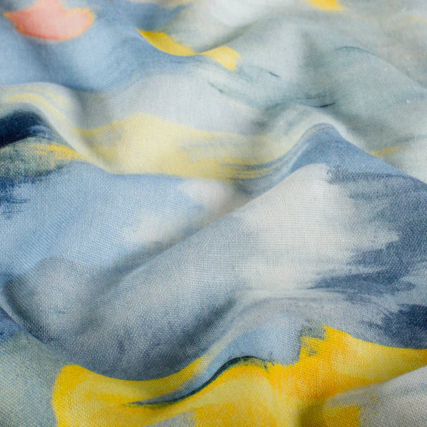 Viscose linnen vrouwen broek abstract print