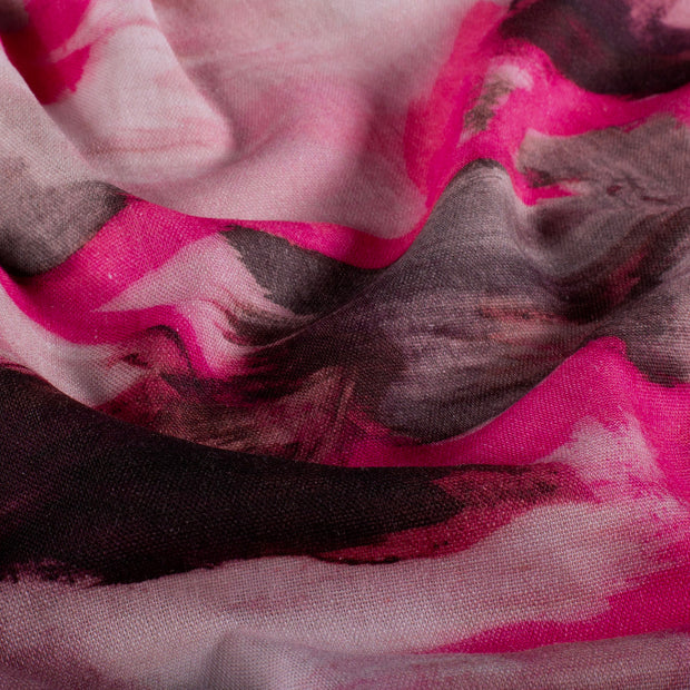 Viscose linnen vrouwen broek abstract print