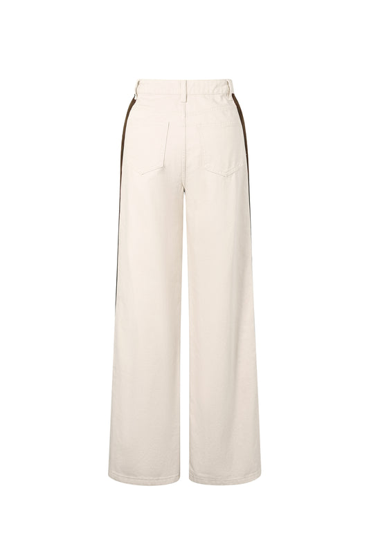 Statement stripe jeans