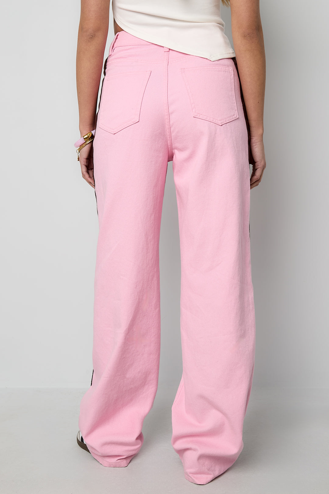 Statement stripe jeans