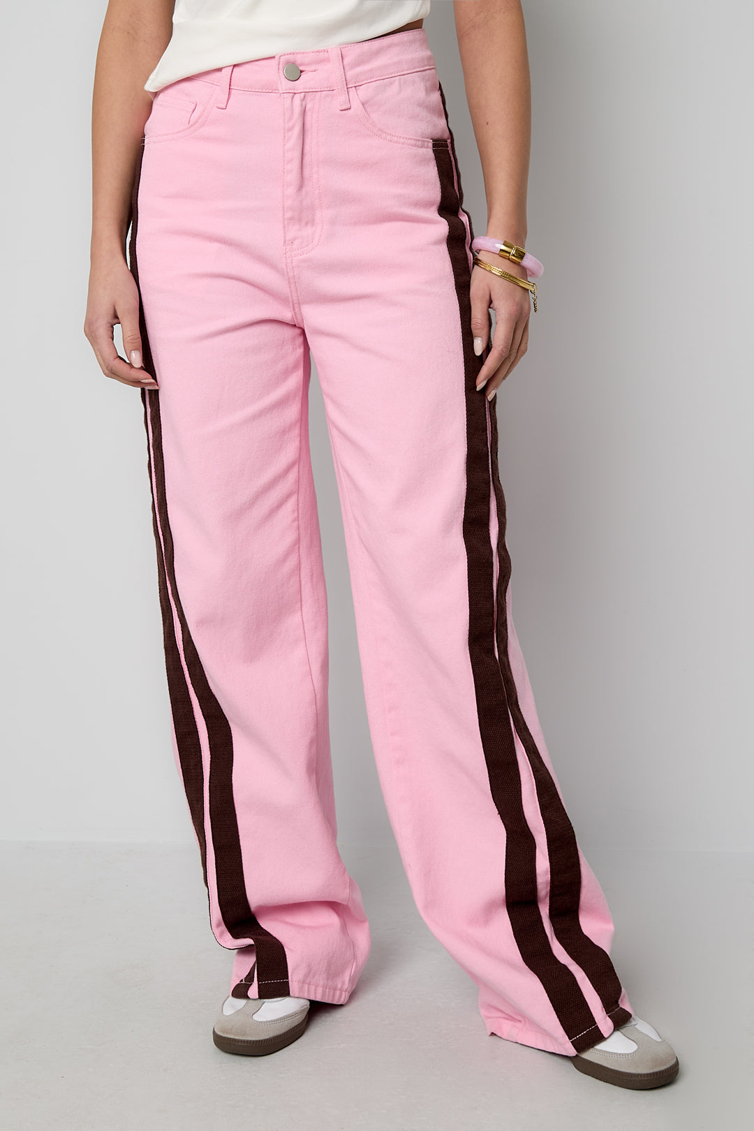Statement stripe jeans
