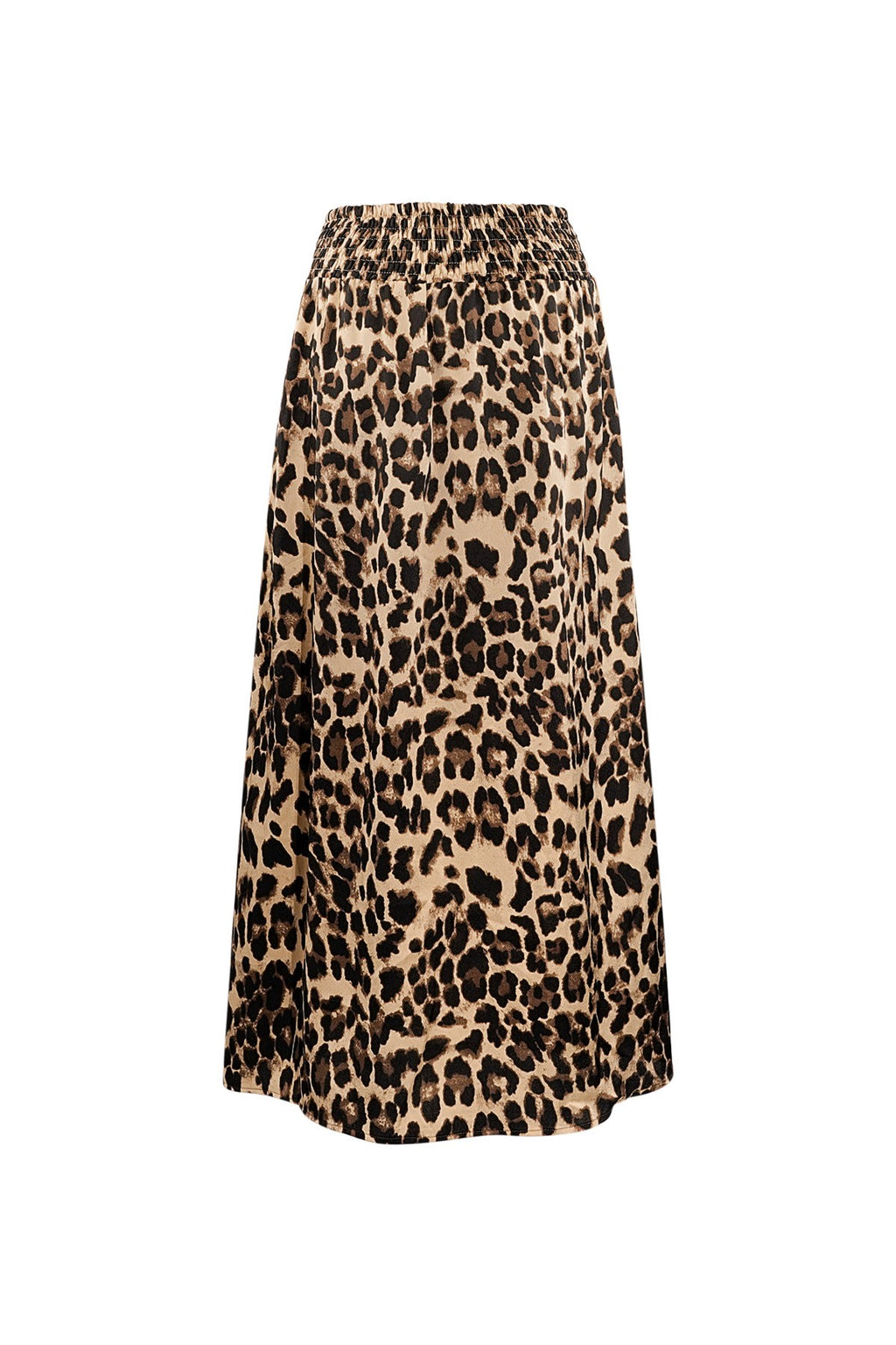Midirock mit Leopardenmuster | Elastischer Bund | Damen