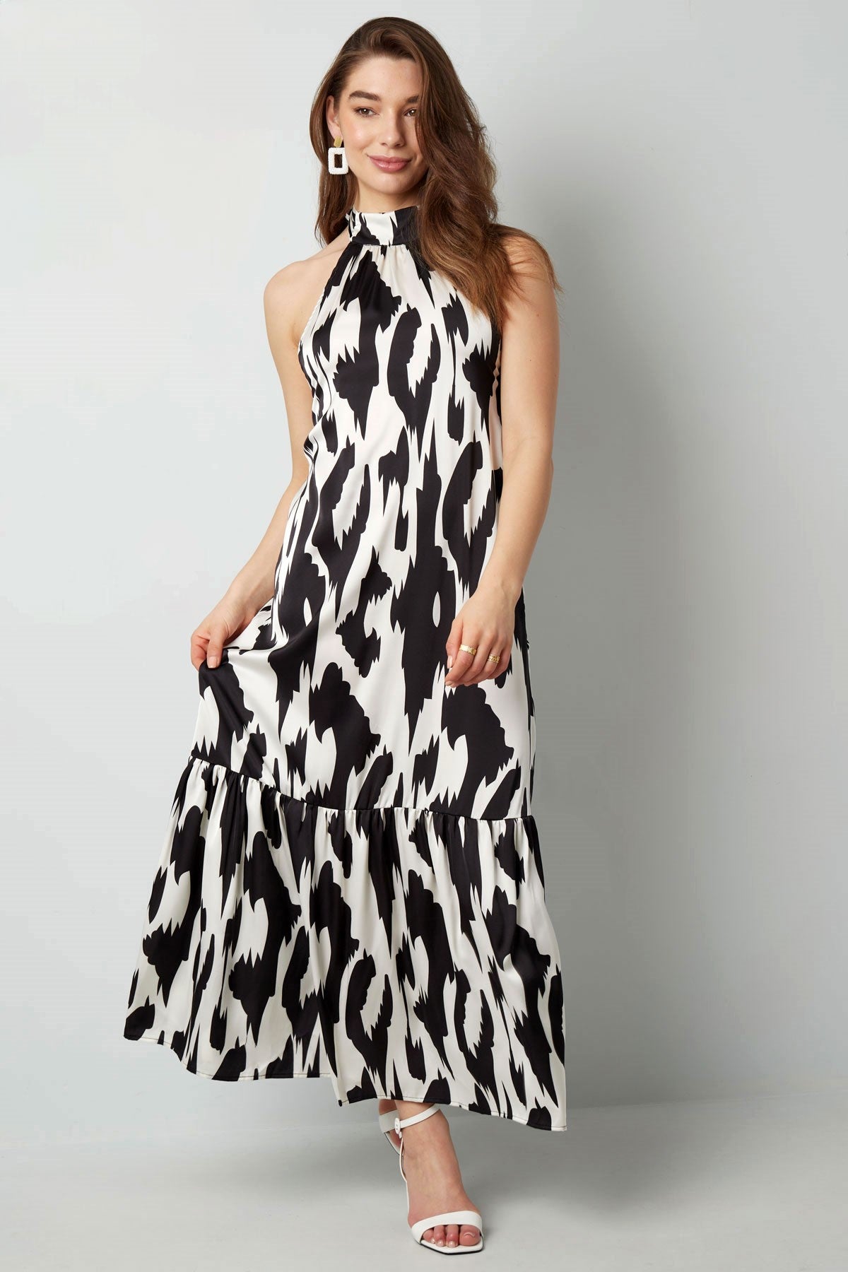Neckholderkleid mit Print